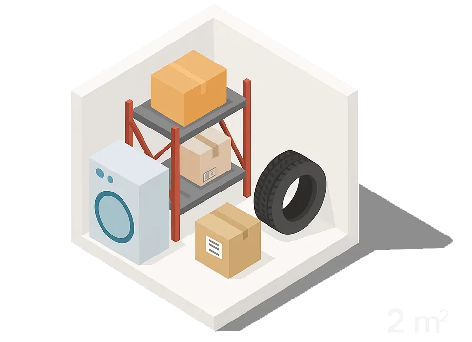 2m² miniladu Tallinnas kesklinnas – turvaline ja soe hoiuruum, 24/7 ligipääs – KEEPIT.EE