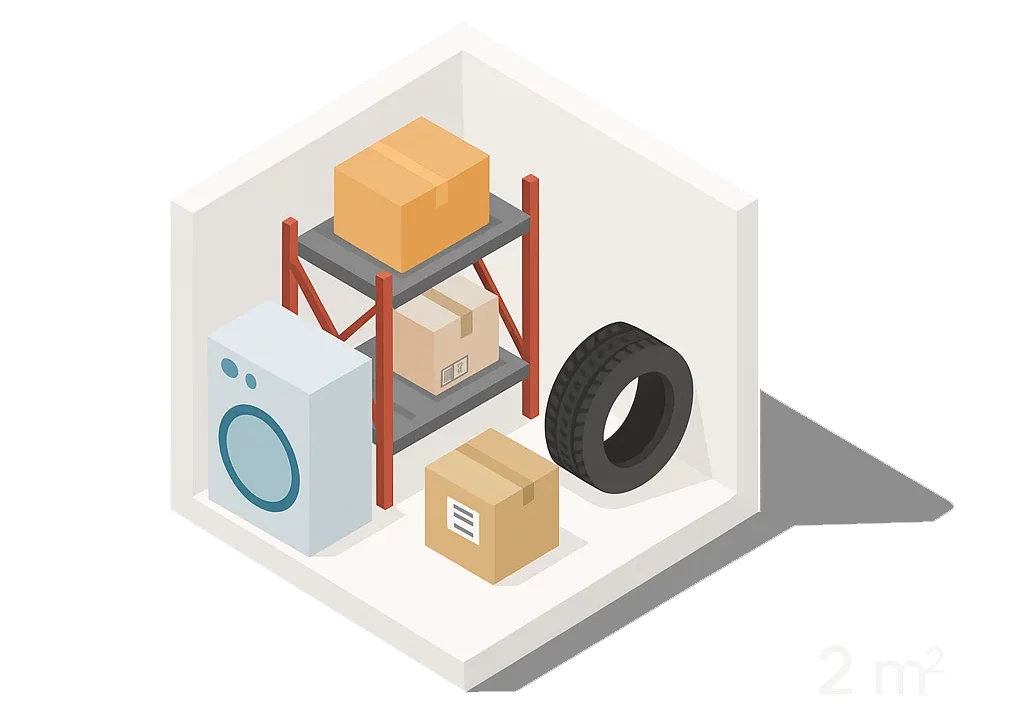 Warm and secure 2m² self storage unit in Tallinn city center – 24/7 access – KEEPIT.EE