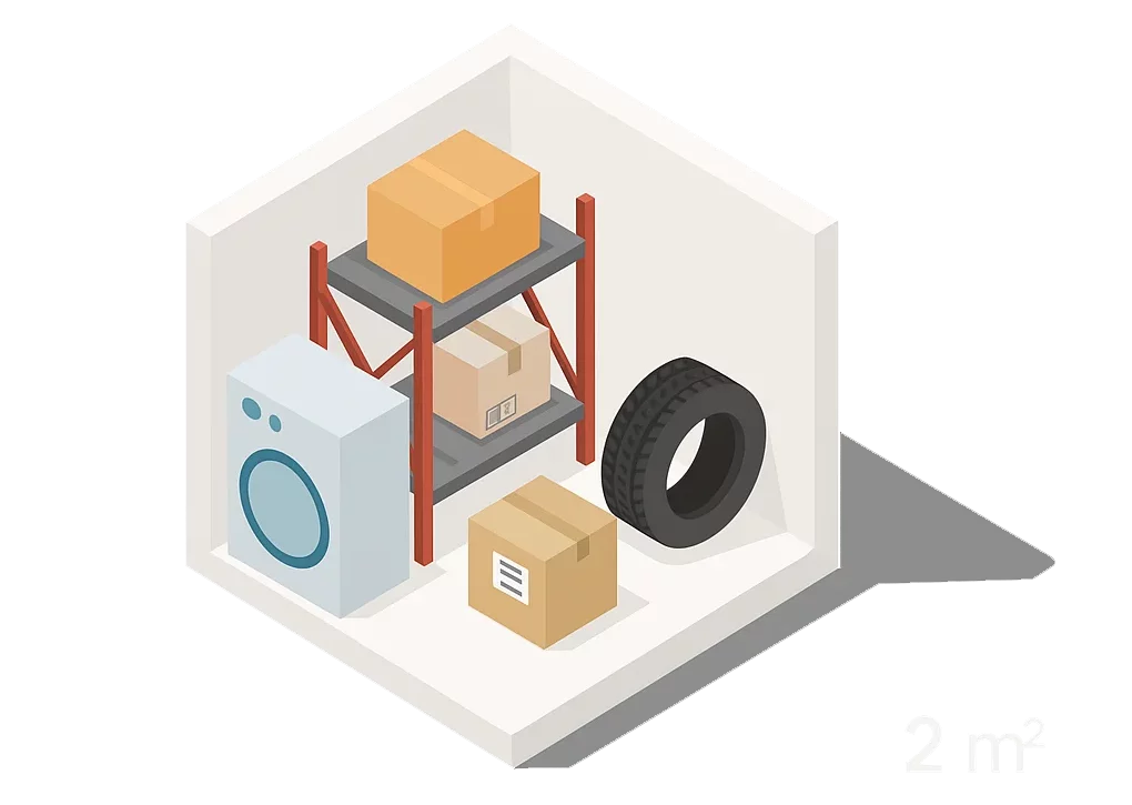 Тёплый и безопасный мини-склад 2м² в центре Таллинна – доступ 24/7 – KEEPIT.EE