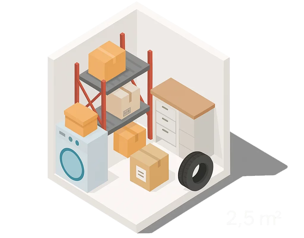 2.5m² storage space near Tallinn center – personal belongings storage