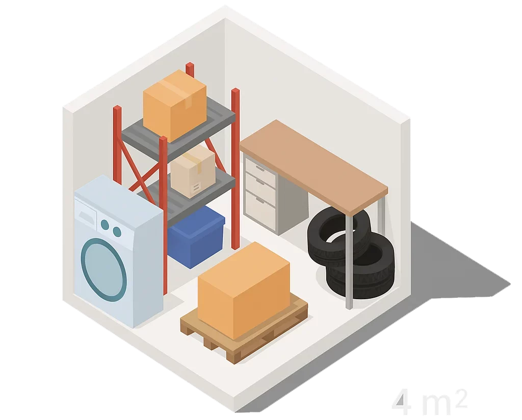 4м² склад возле центра – тёплый, сухой, удобный доступ