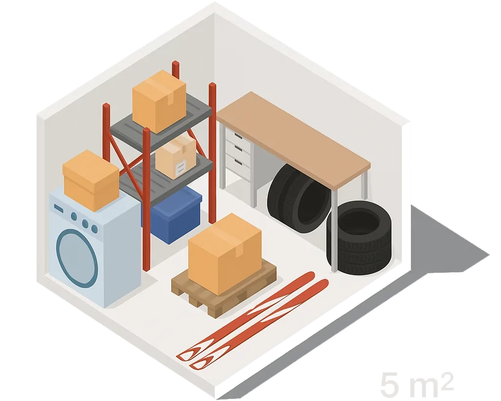 5m² storage unit for moving or business needs – Tallinn center