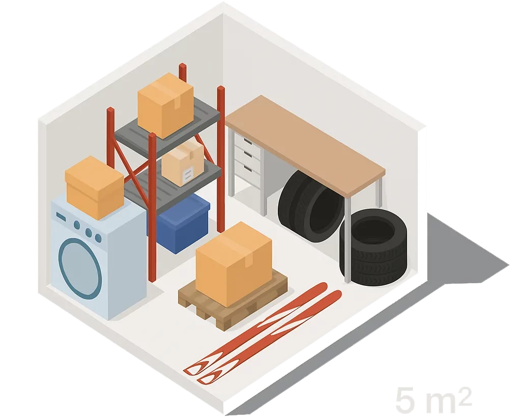 5м² склад – хранение мебели, сезонных вещей – центр Таллинна