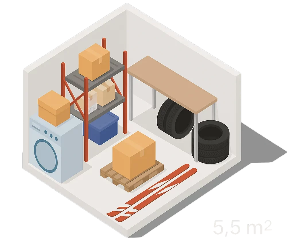 5.5m² commercial storage – CCTV, warm, city center – Tallinn